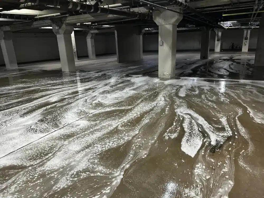 Parking Garages pressure washing service