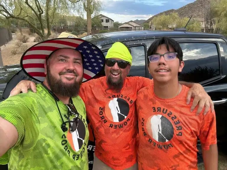 Pressure Power Pros paver sealing team